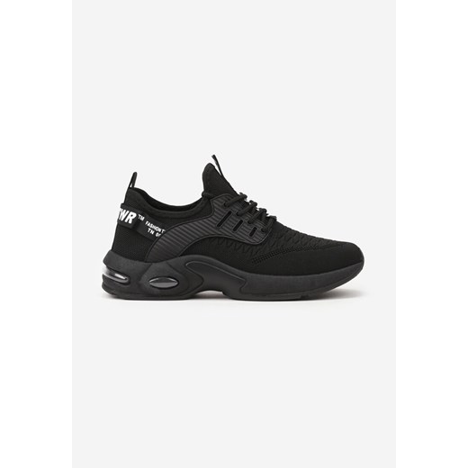 Czarne Buty Sportowe z Napisami Klymitheme ze sklepu born2be.pl w kategorii Buty sportowe męskie - zdjęcie 185536355