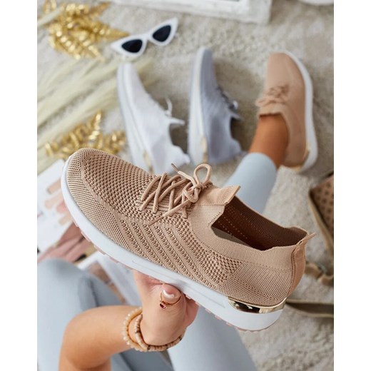 Royalfashion Damskie materiałowe buty sportowe Amgen ze sklepu royalfashion.pl w kategorii Buty sportowe damskie - zdjęcie 185536679
