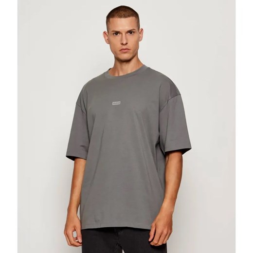 Hugo Blue T-shirt Nalono | Relaxed fit ze sklepu Gomez Fashion Store w kategorii T-shirty męskie - zdjęcie 185537949