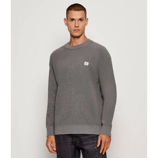 Calvin Klein Jeans Sweter | Loose fit ze sklepu Gomez Fashion Store w kategorii Swetry męskie - zdjęcie 185537995