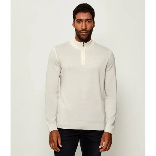 BOSS BLACK Wełniany sweter Ebenji | Regular Fit ze sklepu Gomez Fashion Store w kategorii Swetry męskie - zdjęcie 185538067