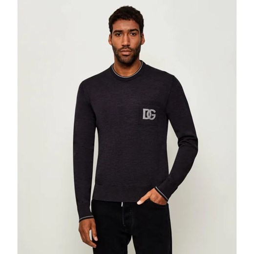 Dolce & Gabbana Wełniany sweter | Slim Fit ze sklepu Gomez Fashion Store w kategorii Swetry męskie - zdjęcie 185538076