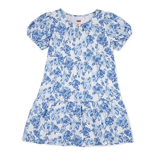 Levi&apos;s Kids Sukienka w kolorze biało-niebieskim ze sklepu Limango Polska w kategorii Sukienki dziewczęce - zdjęcie 185539389