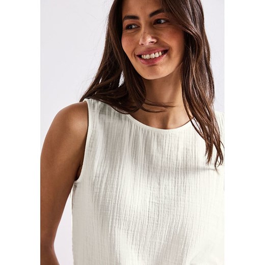 Street One Koszulka w kolorze kremowym Street One 38 wyprzedaż Limango Polska