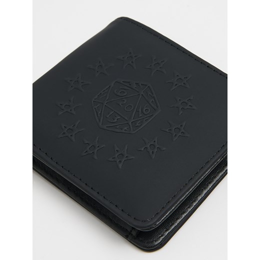 Cropp - Czarny portfel z imitacji skóry - czarny Cropp Uniwersalny Cropp