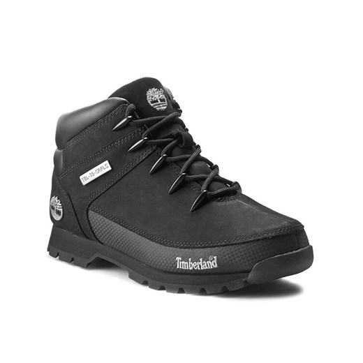 Trapery Timberland Euro Sprint Hiker 6361R/TB06361R0011 Czarny ze sklepu eobuwie.pl w kategorii Buty zimowe męskie - zdjęcie 185540789