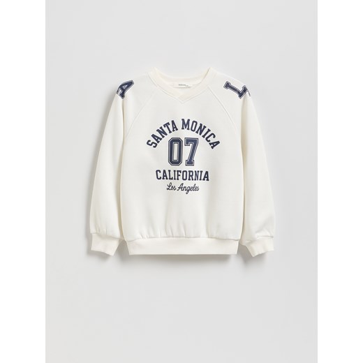 Reserved - Bluza z nadrukiem - złamana biel - id: 287FA-01X - marki Reserved - 185541555 Reserved - Bluza z nadrukiem - złamana biel ze sklepu Reserved w kategorii Bluzy chłopięce - zdjęcie 185541555