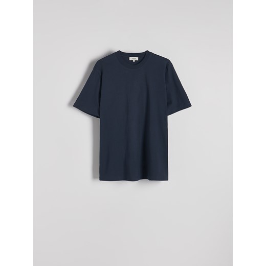 Reserved - Bawełniany t-shirt regular fit - granatowy ze sklepu Reserved w kategorii T-shirty męskie - zdjęcie 185541787