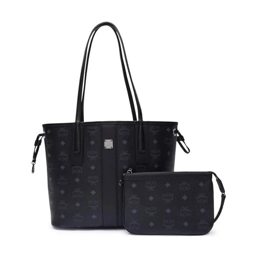 MCM Shopperka + saszetka LIZ | z dodatkiem skóry - id: M1252W000003003 - marki Mcm - 185542679 MCM Shopperka + saszetka LIZ | z dodatkiem skóry ze sklepu Gomez Fashion Store w kategorii Torby Shopper bag - zdjęcie 185542679