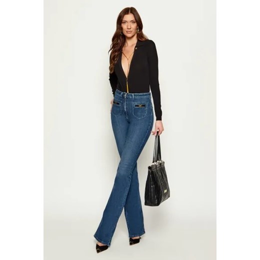 Elisabetta Franchi Body | Slim Fit | z dodatkiem jedwabiu Elisabetta Franchi 44 Gomez Fashion Store