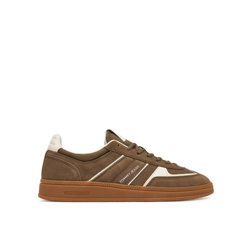 Sneakersy Tommy Jeans The Greenwich Edge EN0EN02838 Brązowy ze sklepu eobuwie.pl w kategorii Buty sportowe damskie - zdjęcie 185544209