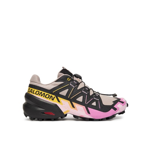 Buty do biegania Salomon Speedcross 6 L47980800 Beżowy ze sklepu eobuwie.pl w kategorii Buty sportowe damskie - zdjęcie 185544216
