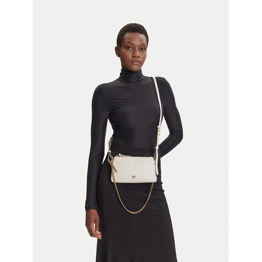 PINKO Torebka Double Mini Al 25-26 PLTT 105359 A0QO Biały ze sklepu MODIVO w kategorii Torebki damskie - zdjęcie 185545368