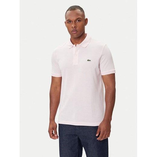 Lacoste Polo PH4012 Różowy Slim Fit ze sklepu MODIVO w kategorii T-shirty męskie - zdjęcie 185545427