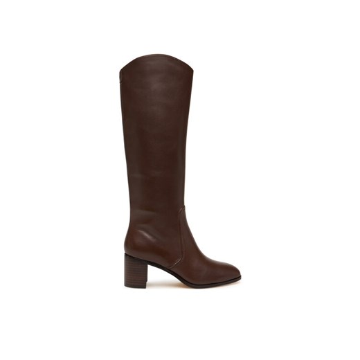 Kozaki LAUREN RALPH LAUREN Charly 802974388002 Brązowy ze sklepu eobuwie.pl w kategorii Kozaki damskie - zdjęcie 185547289