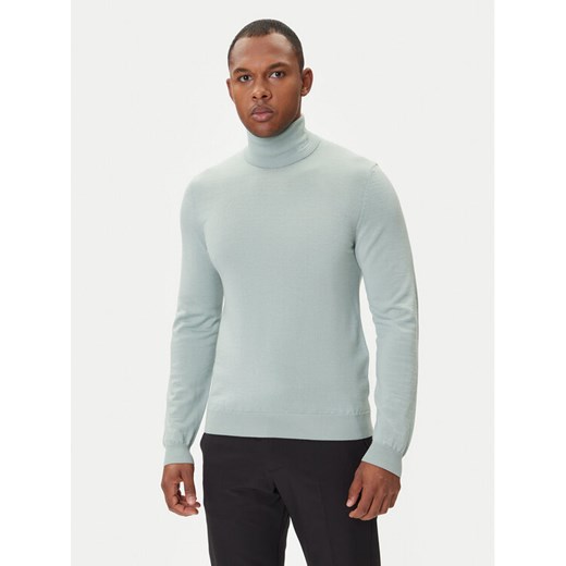 HUGO Sweter San Thomas-M 50474174 Zielony Regular Fit ze sklepu MODIVO w kategorii Swetry męskie - zdjęcie 185548227