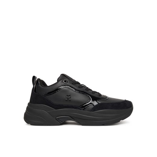 Tommy Hilfiger Sneakersy Chunky Runner Patent FW0FW08840 Czarny ze sklepu MODIVO w kategorii Buty sportowe damskie - zdjęcie 185548297