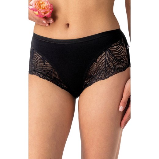 2-pack figi midi bikini z koronką czarne LPC 112, Kolor czarny, Rozmiar S, Key ze sklepu Primodo w kategorii Majtki damskie - zdjęcie 185549126