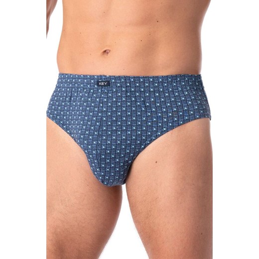 2-pack bawełniane slipy męskie MPC 945, Kolor turkusowy-wzór, Rozmiar M, Key ze sklepu Primodo w kategorii Majtki męskie - zdjęcie 185549128
