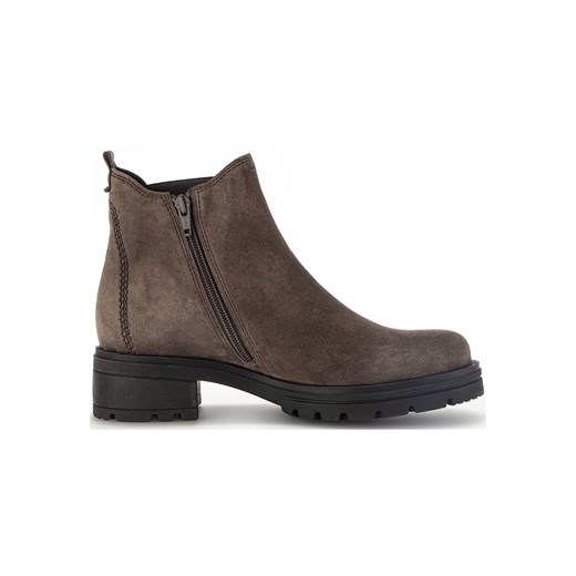 Gabor Skórzane botki w kolorze brązowym Gabor 38,5 Limango Polska wyprzedaż