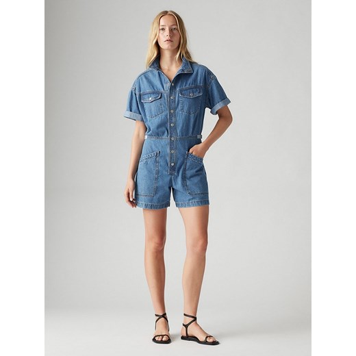 Levi&apos;s Kombinezon dżinsowy w kolorze niebieskim ze sklepu Limango Polska w kategorii Kombinezony damskie - zdjęcie 185549309