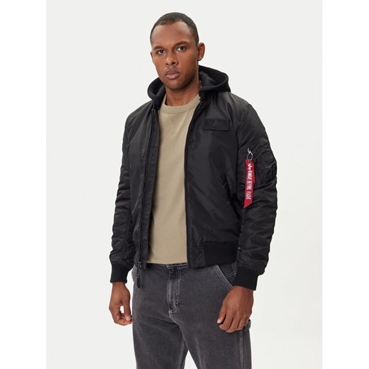 Alpha Industries Kurtka bomber MA-1 TT Hood Two Tone 258100 Czarny Regular Fit ze sklepu MODIVO w kategorii Kurtki męskie - zdjęcie 185550657
