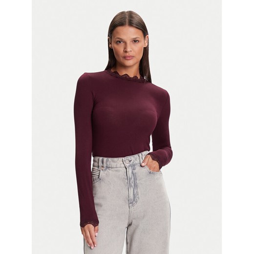 Vero Moda Bluzka 10295141 Fioletowy Slim Fit ze sklepu MODIVO w kategorii Bluzki damskie - zdjęcie 185550715