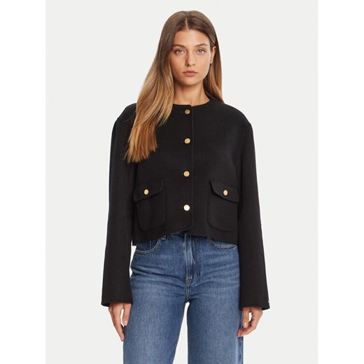 Tommy Hilfiger Kurtka przejściowa WW0WW47446 Czarny Regular Fit ze sklepu MODIVO w kategorii Kurtki damskie - zdjęcie 185550719