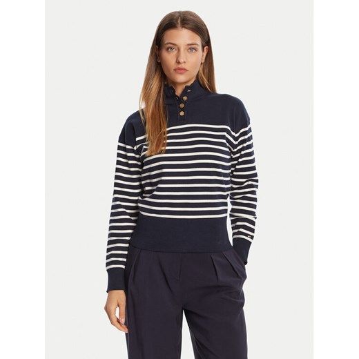 Tommy Hilfiger Sweter WW0WW47467 Granatowy Regular Fit ze sklepu MODIVO w kategorii Swetry damskie - zdjęcie 185550788