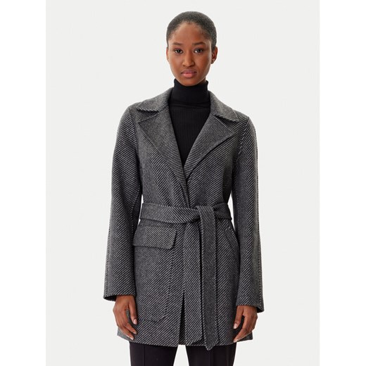 Armani Exchange Płaszcz wełniany XW000692 AF16201 M8049 Szary Regular Fit ze sklepu MODIVO w kategorii Płaszcze damskie - zdjęcie 185550817