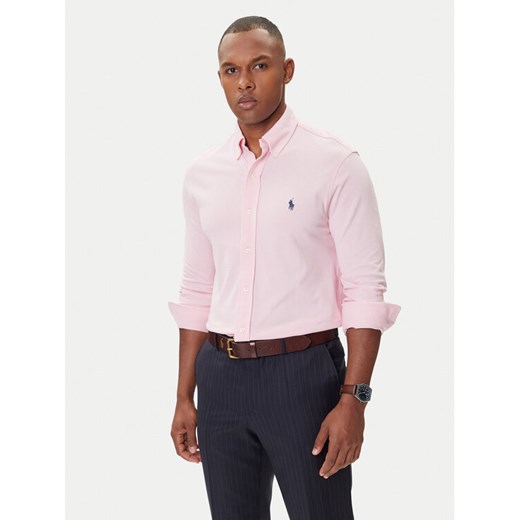 Polo Ralph Lauren Koszula Classics 710654408049 Różowy Regular Fit ze sklepu MODIVO w kategorii Koszule męskie - zdjęcie 185550819