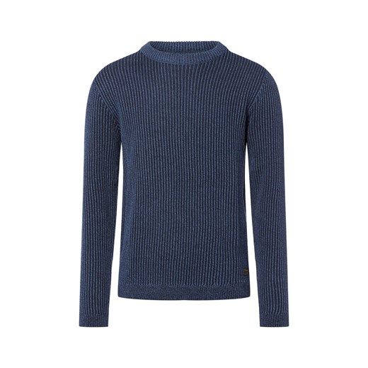 Jack & Jones Sweter - JJEdover Mężczyźni granatowy marmurkowy ze sklepu vangraaf w kategorii Swetry męskie - zdjęcie 185551798