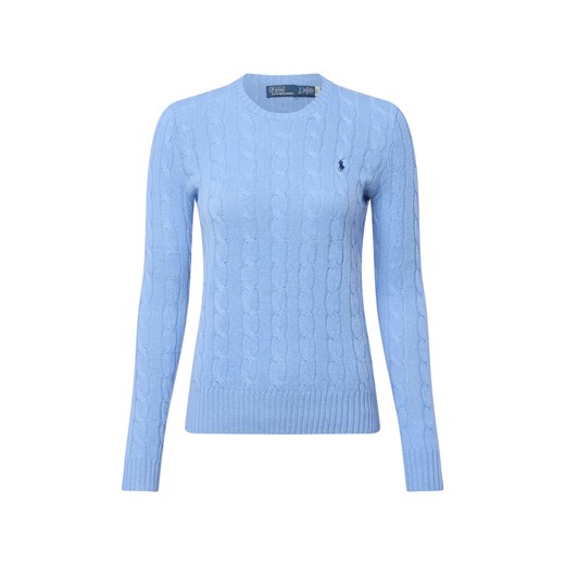 Polo Ralph Lauren Sweter damski z zawartością kaszmiru Kobiety Kaszmir granatowy jednolity ze sklepu vangraaf w kategorii Swetry damskie - zdjęcie 185551829