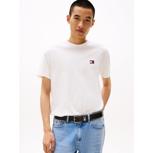 Tommy Jeans Koszulka męska Mężczyźni Bawełna écru jednolity ze sklepu vangraaf w kategorii T-shirty męskie - zdjęcie 185551855