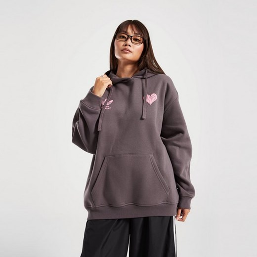 ADIDAS BLUZA Z KAPTUREM HEART OS HOOD ze sklepu JD Sports  w kategorii Bluzy damskie - zdjęcie 185551969