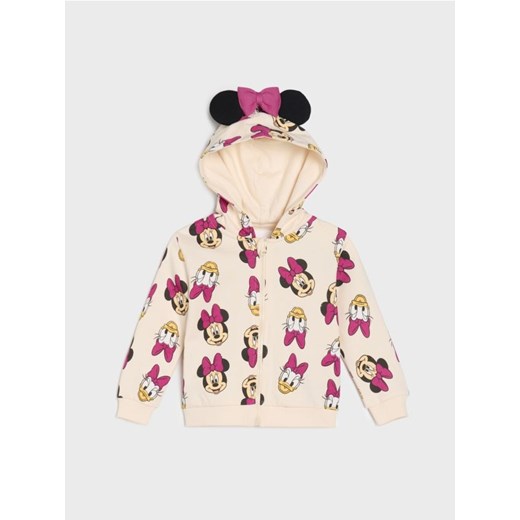 Sinsay - Bluza z zamkiem Minnie Mouse - kremowy - id: 060EU-01X - marki Sinsay - 185552708 Sinsay - Bluza z zamkiem Minnie Mouse - kremowy ze sklepu Sinsay w kategorii Bluzy i swetry - zdjęcie 185552708