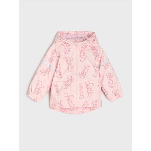 Sinsay - Kurtka z odblskowymi elementami przeciwdeszczowa Minnie Mouse - różowy ze sklepu Sinsay w kategorii Kurtki dziewczęce - zdjęcie 185552736