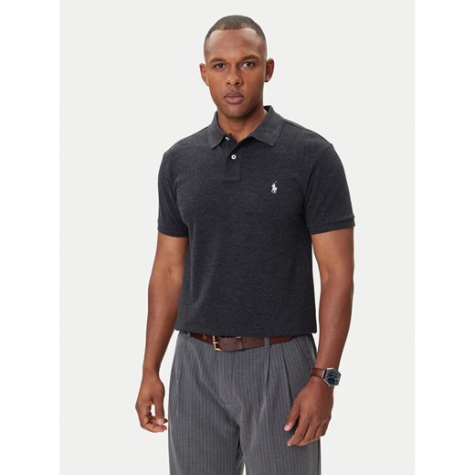 Polo Ralph Lauren Polo Classics 710536856031 Szary Slim Fit ze sklepu MODIVO w kategorii T-shirty męskie - zdjęcie 185552755