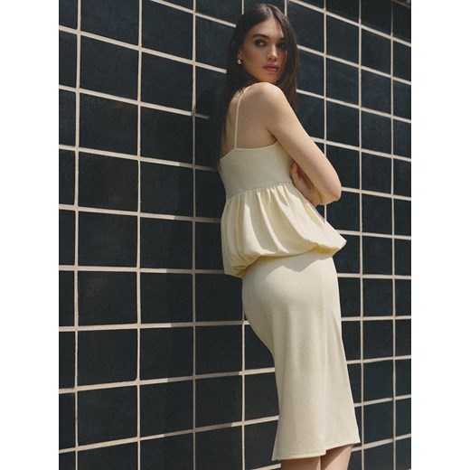 Mohito - Spódnica midi - żółty ze sklepu Mohito w kategorii Spódnice - zdjęcie 185554479