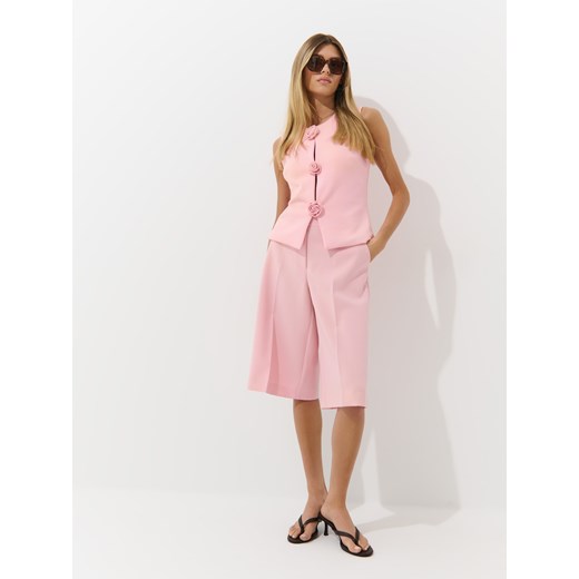Mohito - Spodnie culotte - pastelowy różowy ze sklepu Mohito w kategorii Spodnie damskie - zdjęcie 185554488