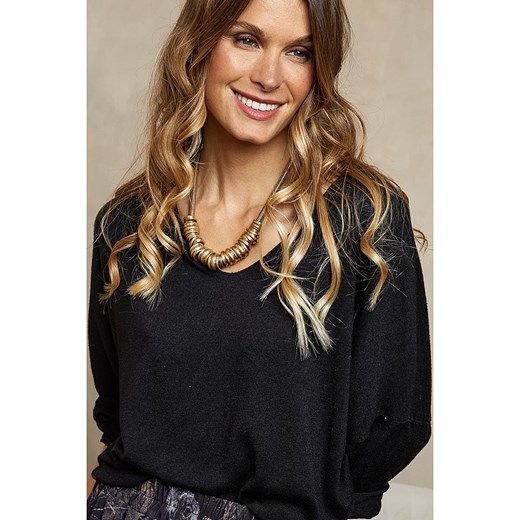 Joséfine Sweter wełniany &quot;Fitch&quot; w kolorze czarnym Joséfine L wyprzedaż Limango Polska