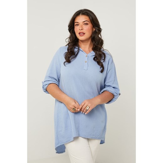 Curvy Lady Tunika w kolorze błękitnym ze sklepu Limango Polska w kategorii Bluzki damskie - zdjęcie 185555747