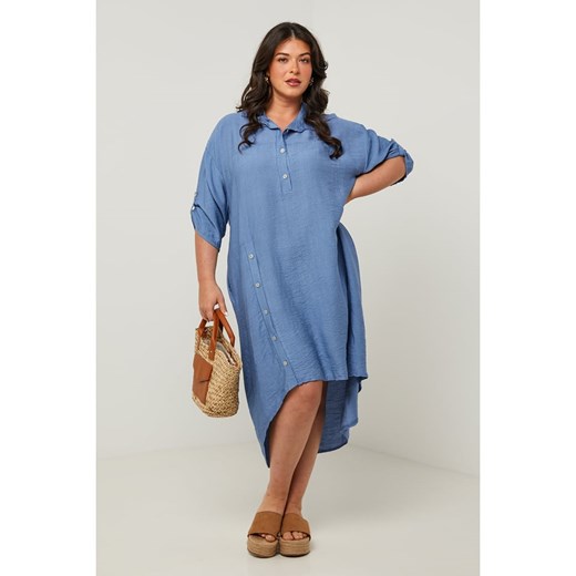 Curvy Lady Sukienka w kolorze niebieskim ze sklepu Limango Polska w kategorii Sukienki - zdjęcie 185555767