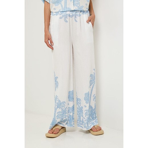 Lin Passion Spodnie w kolorze kremowo-błękitnym ze sklepu Limango Polska w kategorii Spodnie damskie - zdjęcie 185555996