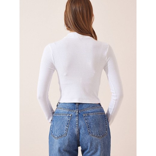 Happiness Istanbul Koszulka w kolorze białym Happiness Istanbul S/M wyprzedaż Limango Polska