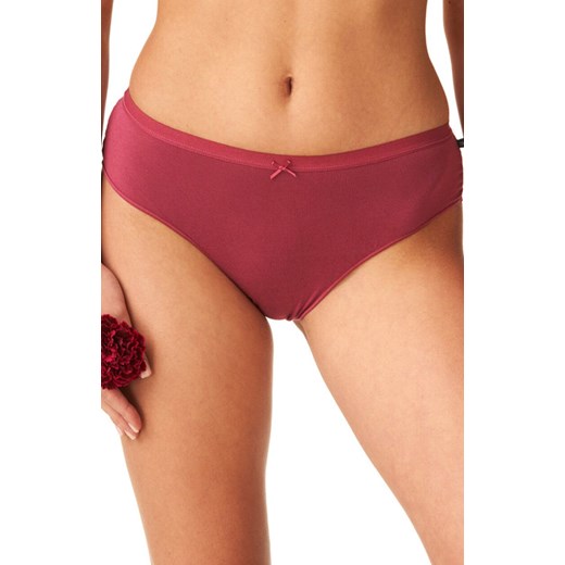 2-pack bordowe bambusowe majtki z koronką LPC 002, Kolor bordowy, Rozmiar L, Key ze sklepu Intymna w kategorii Majtki damskie - zdjęcie 185558197