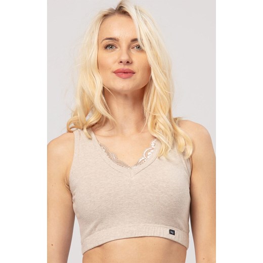 Top damski beżowy Hot Touch LBT 729, Kolor beżowy, Rozmiar S, Key ze sklepu Intymna w kategorii Biustonosze - zdjęcie 185558199