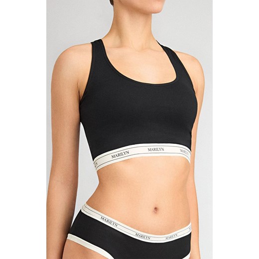 Marilyn bawełniany tank-top czarny Denise, Kolor czarny, Rozmiar L/XL, Marilyn ze sklepu Intymna w kategorii Biustonosze - zdjęcie 185558385