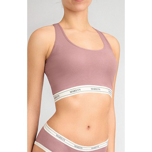 Marilyn bawełniany tank-top różowy Denise, Kolor różowy, Rozmiar S/M, Marilyn ze sklepu Intymna w kategorii Biustonosze - zdjęcie 185558388