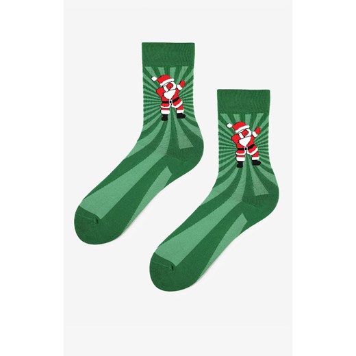 Marilyn skarpetki męskie z tańczącym Mikołajem Men Santa Dance, Kolor zielono-czerwony, Rozmiar 41-45, Marilyn ze sklepu Intymna w kategorii Skarpetki męskie - zdjęcie 185558427